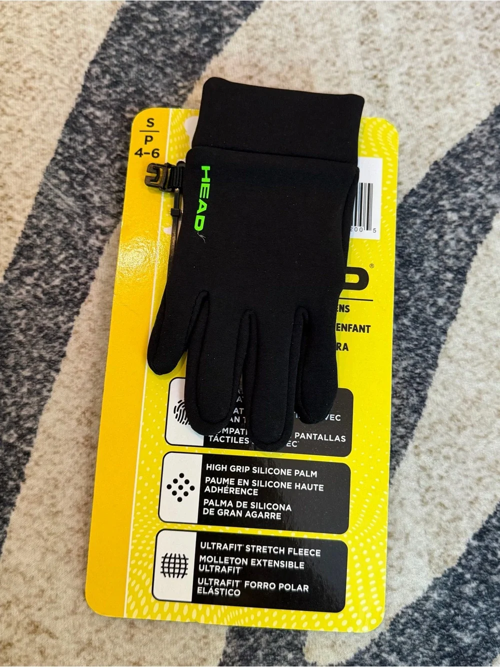 HEAD brand kids' touchscreen gloves NWT small 4-6